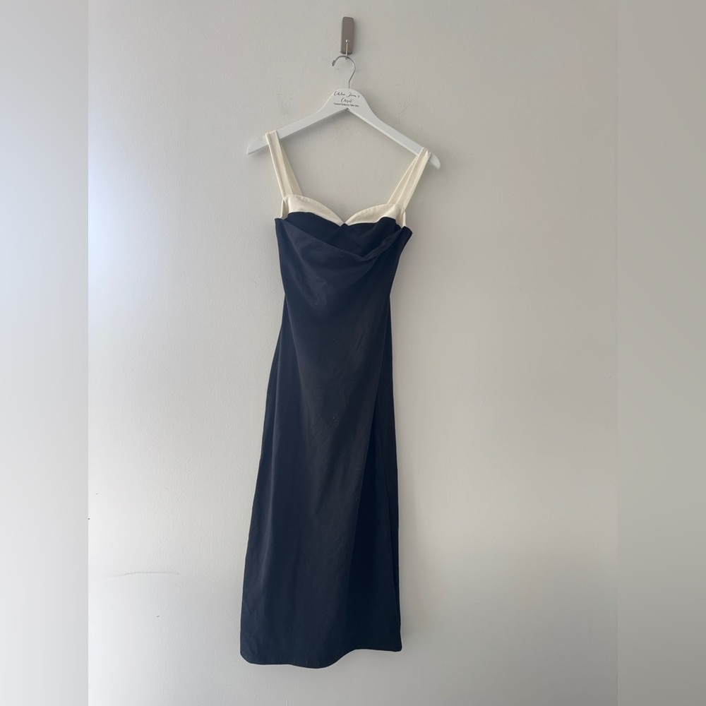 REFORMATION Nelle Black Dress S - Picture 4 of 6
